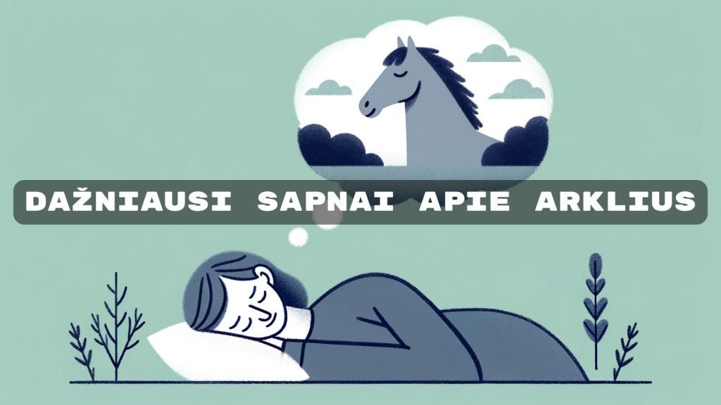 Mergina miega ir sapnuoja arklį